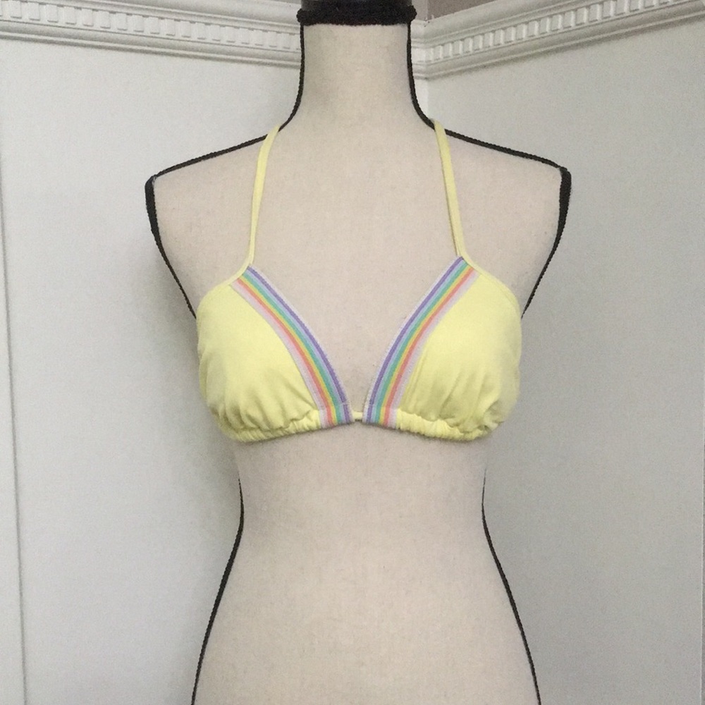 Yellow bikini top